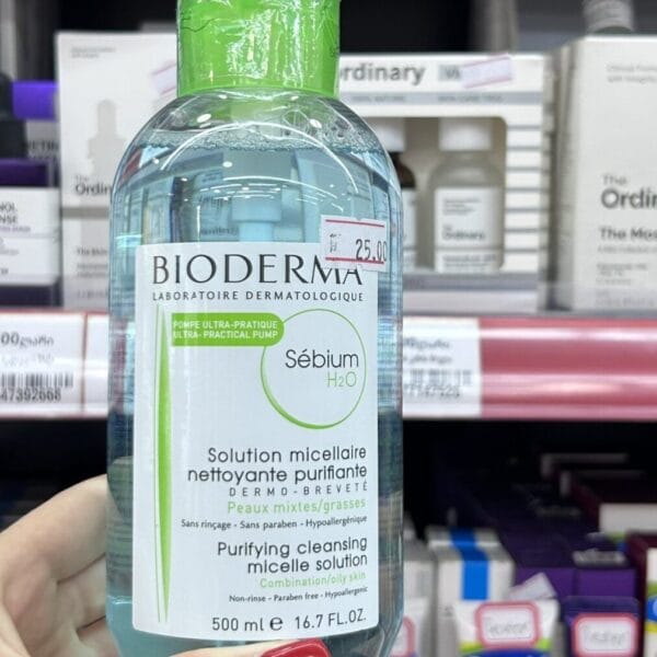 BIODERMA მიცელარული წყალი ცხიმიანი და კომბინირებული კანისთვის