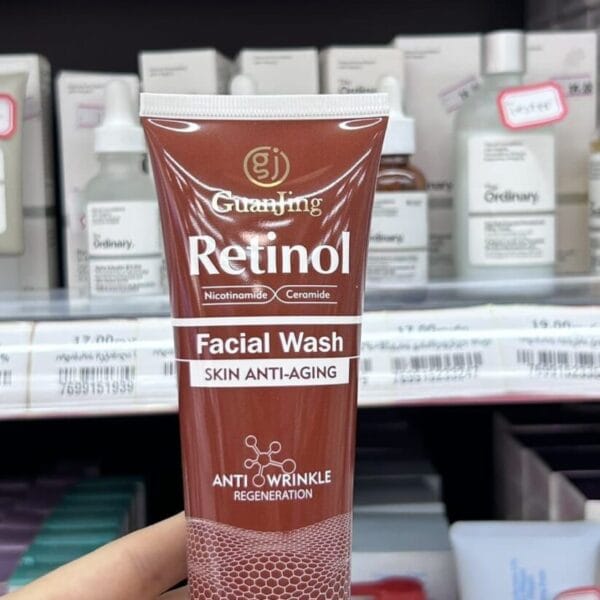 Retinol სახის დასაბანი დაბერების საწინააღმდეგო გელი რეტინოლით