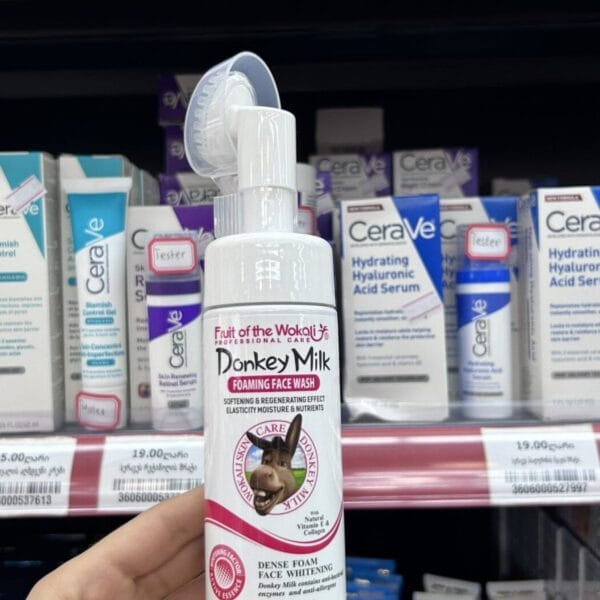 Donkey Milk სახის დასაბანი ქაფი