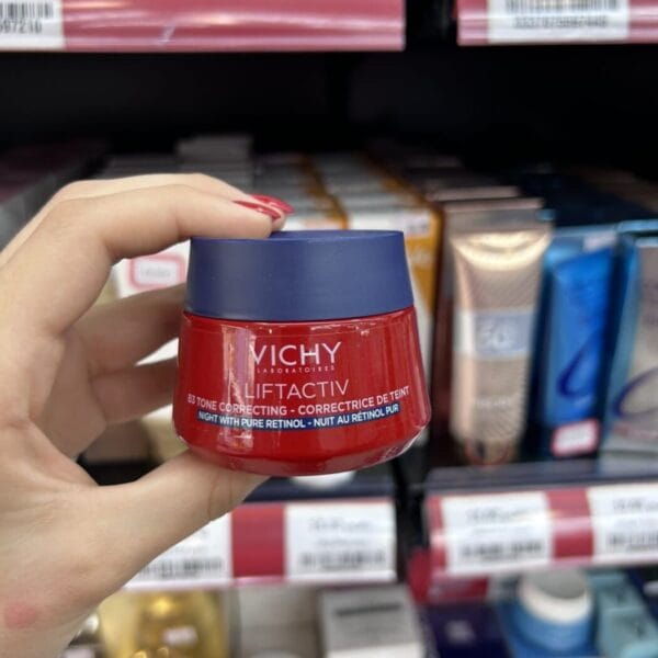 Vichy Liftactiv B3 Tone Correcting Night Cream with Pure Retinol ღამის სახის კრემი რეტინოლით, პიგმენტაციისა და ნაოჭების საწინააღმდეგოდ