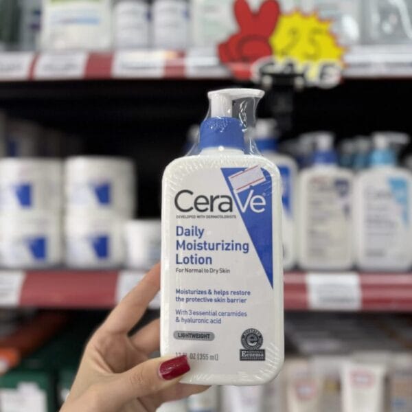 CeraVe Daily Moisturizing Lotion — მსუბუქი,უცხიმო ყოველდღიური დამატენიანებელი ლოსიონი