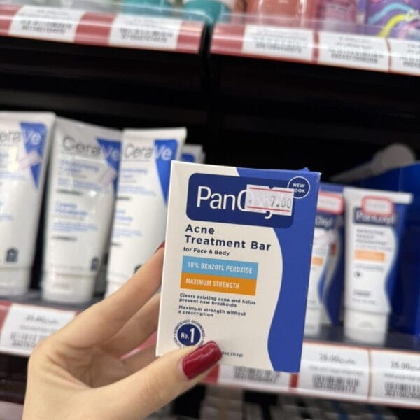 PanOxyl აკნეს საწინააღმდეგო მყარი საპონი სახისა და ტანისთვის