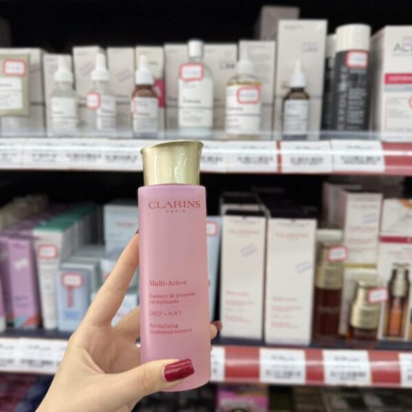 Clarins-ის სახის გამაახალგაზრდავებელი და მატონიზირებელი ესენცია