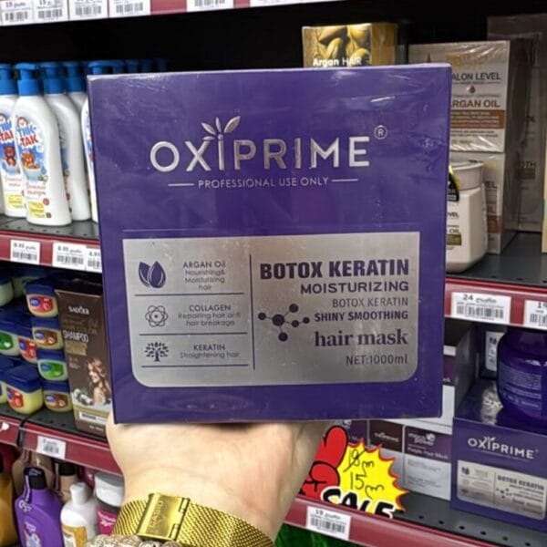 OXIPRIME-ის თმის ინტენსიური დამატენიანებელი და დამარბილებელი ნიღაბი