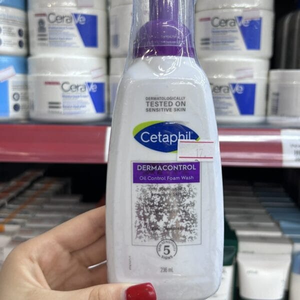 CETAPHIL სახის დასაბანი ქაფი ცხიმიანი და პრობლემური კანისთვის (236 მლ)