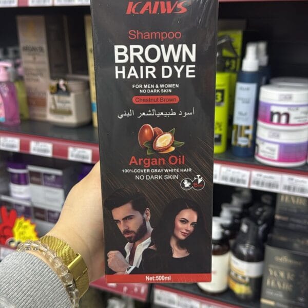 ICA IWS თმის შესაღები შამპუნი (Chestnut Brown 500 მლ)