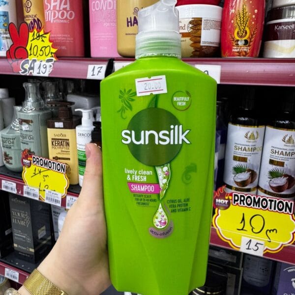Sunsilk-ის თმის ღრმა წმენდისა და ცხიმის კონტროლის შამპუნი