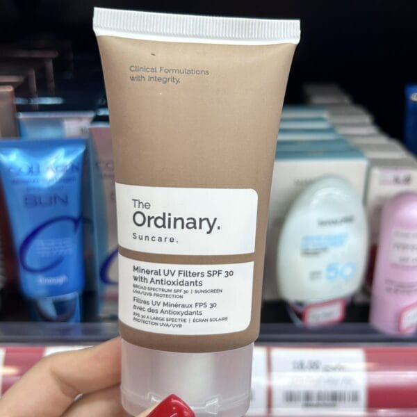 The Ordinary მინერალური მზისგან დამცავი ანტიოქსიდანტებით (SPF 30 / 50 მლ)