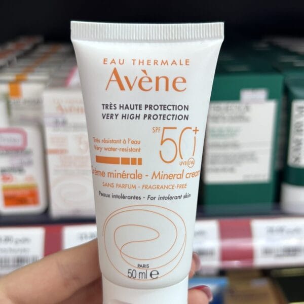 Avène-ის მზისგან დამცავი სახის მინერალური კრემი