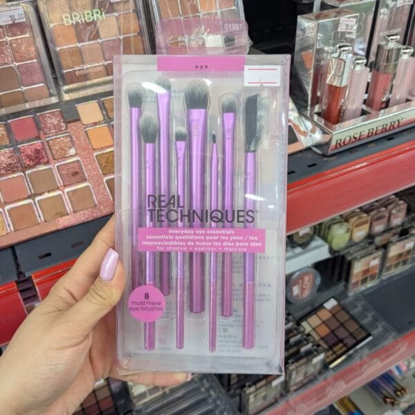Real Techniques Everyday Eye Essentials (8-Piece Set) ფუნჯების ნაკრები