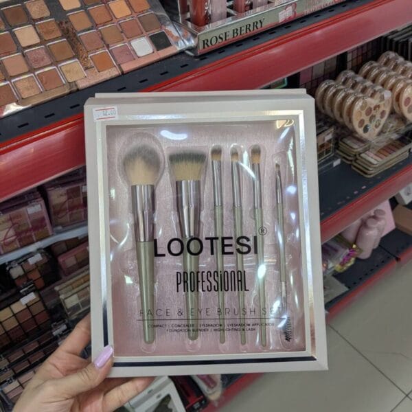 Lootesi Professional Face Eye Brush Set მაკიაჟის ფუნჯების ნაკრები
