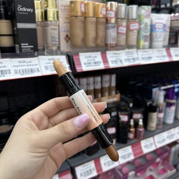 Kiss Beauty 2-in-1 Contour Highlighter Stick ორმხრივი კრემოვანი სტიკი