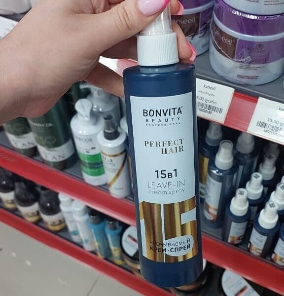 BONVITA – თმის თერმოდამცავი სპრეი 15 in 1 | 250 მლ