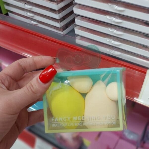 Fancy Meeting You Mini Makeup Sponge Set მაკიაჟის მინი ღრუბლების ნაკრები