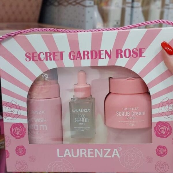 LAURENZA Secret Garden Rose სახის მოვლის ნაკრები