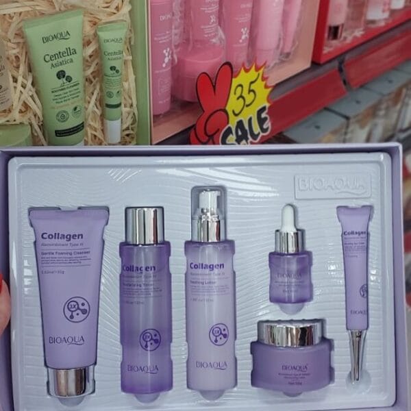 BIOAQUA Collagen Skin Care Set კოლაგენის სახის მოვლის ნაკრები