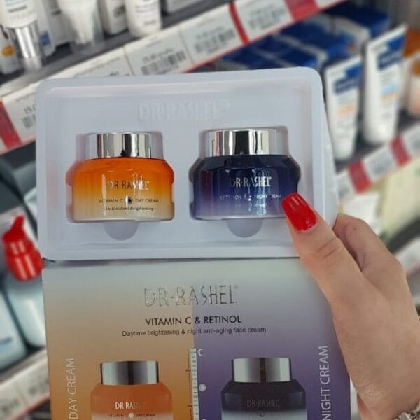 DR.RASHEL Vitamin C & Retinol Day and Night Cream სახის კრემების ნაკრები