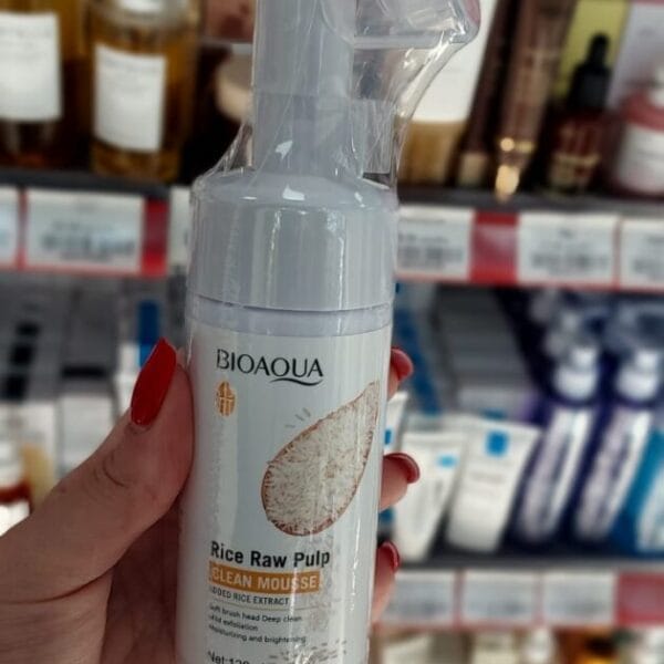 BIOAQUA Rice Raw Pulp Clean Mousse სახის გამწმენდი გელი